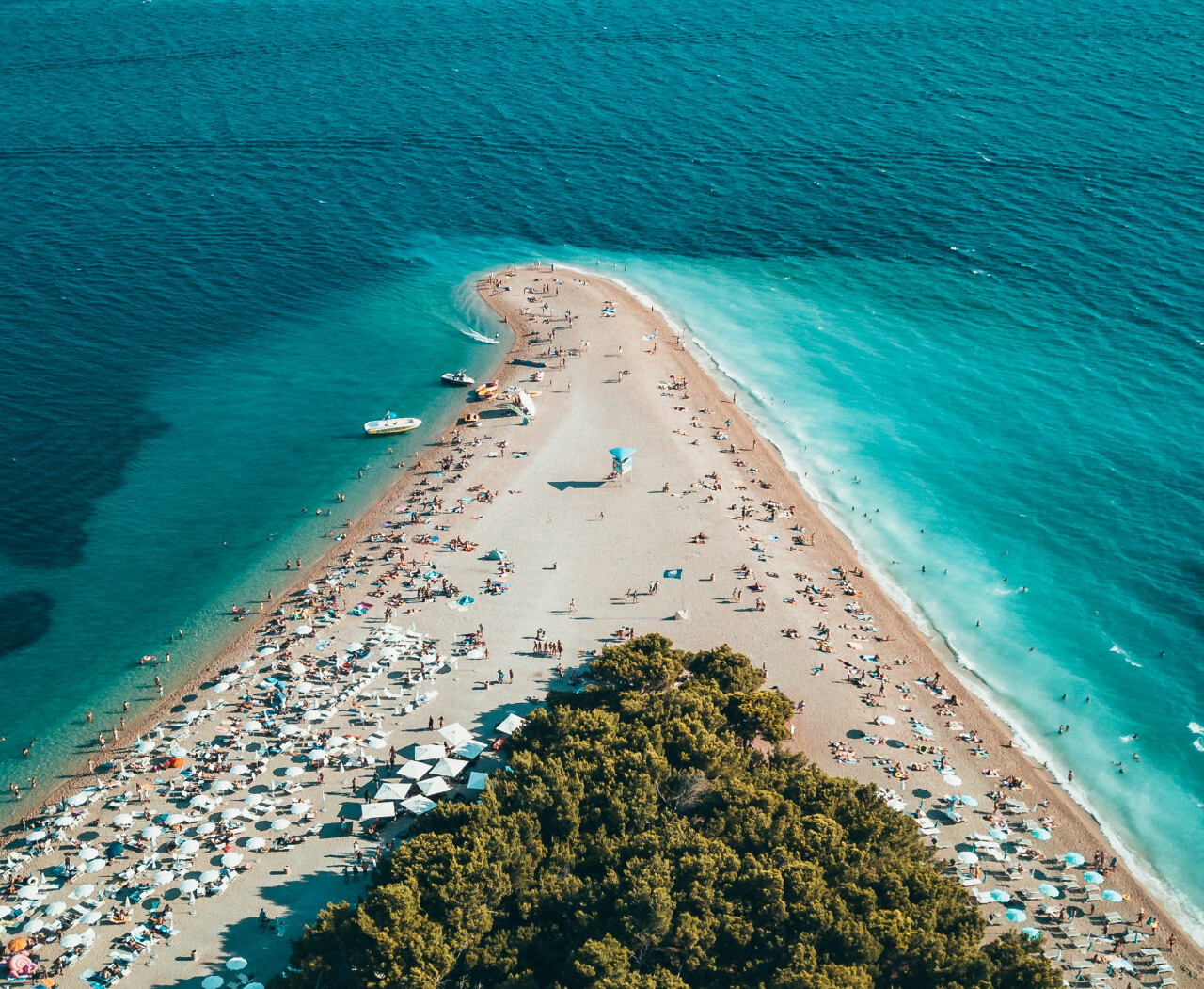 Zlatni Rat beach in Bol, Brač island