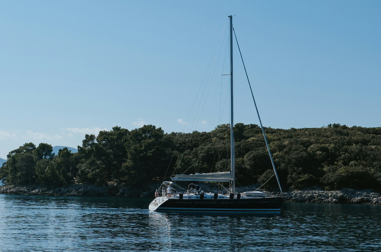 Sailing Yacht close to Zadar