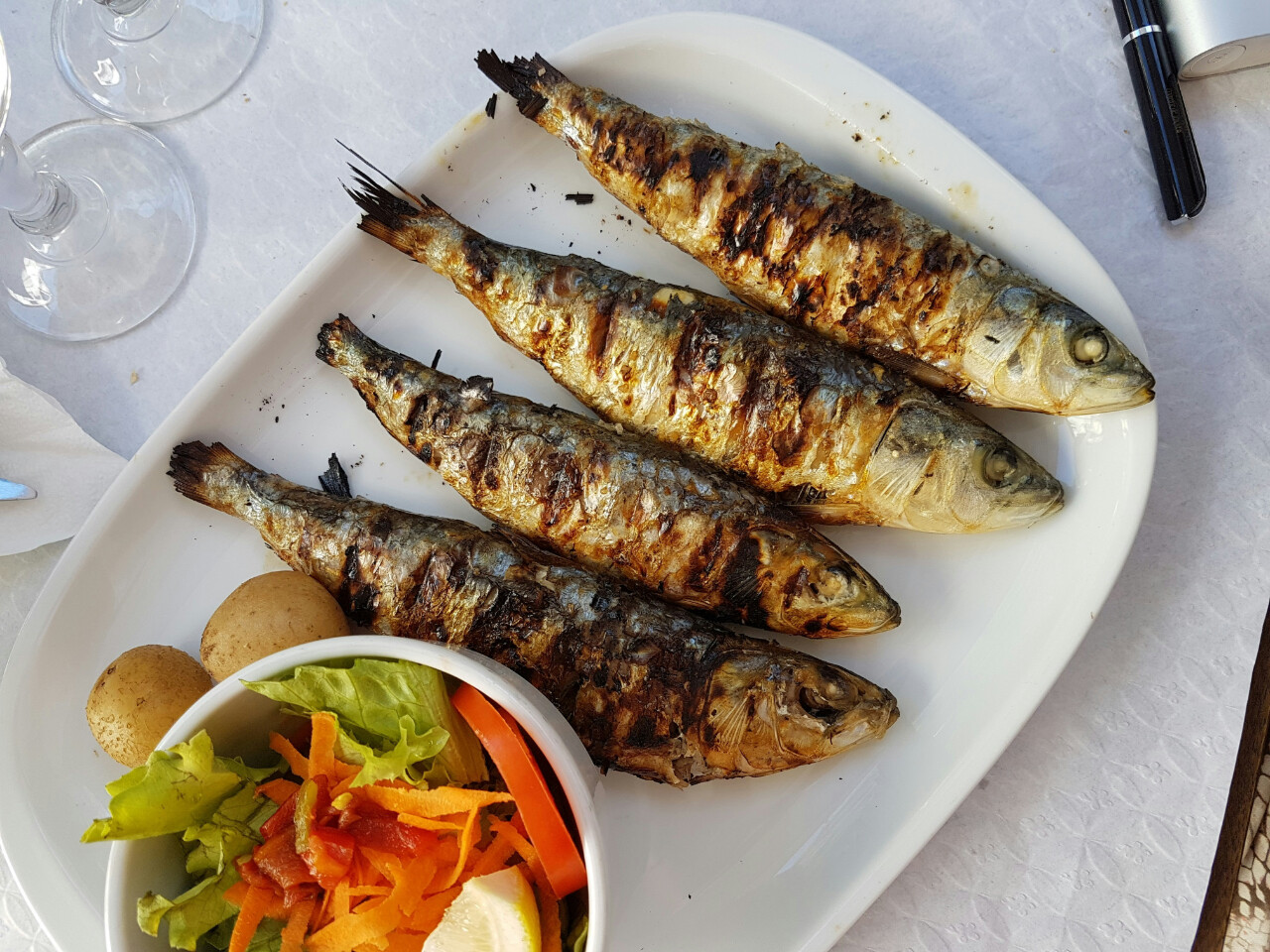 Grilled fish in Zadar region