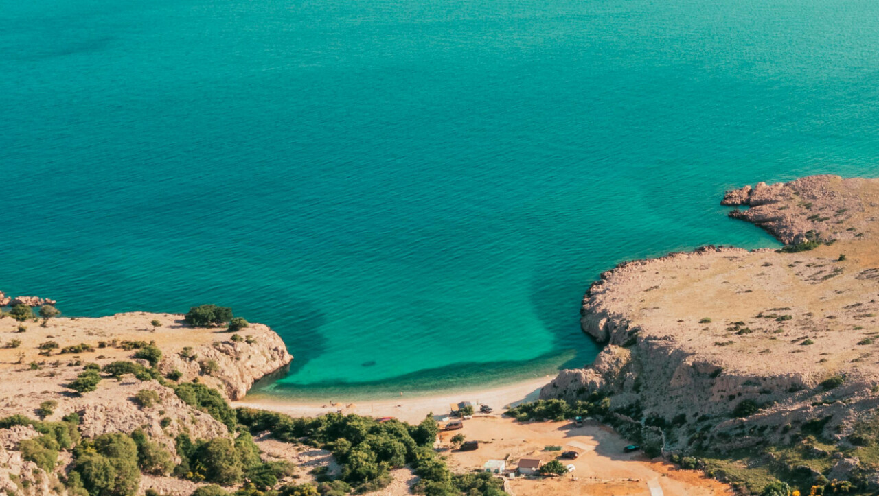 Beautiful beach somewhere on Krk island