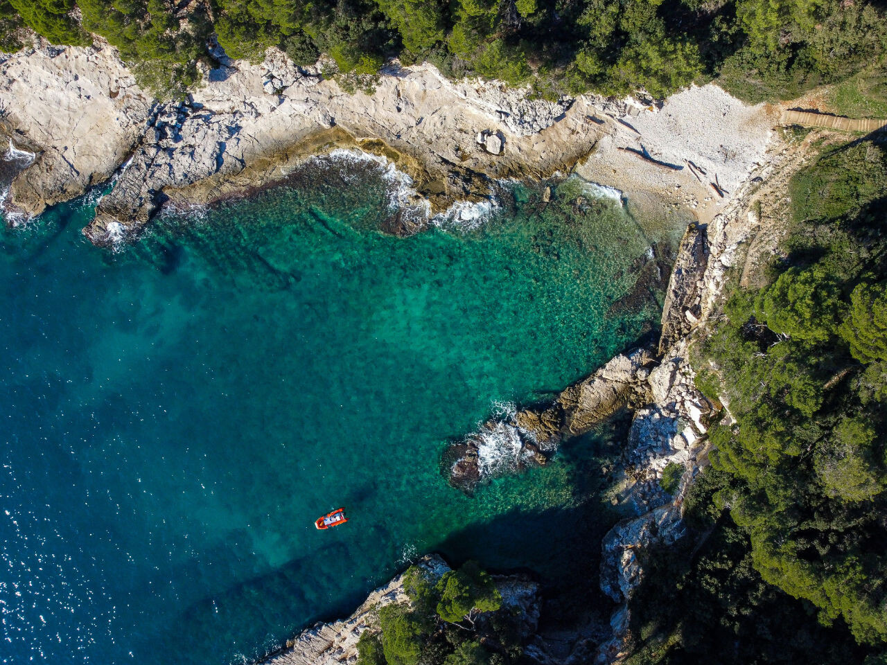 Beach in Pula, Croatia