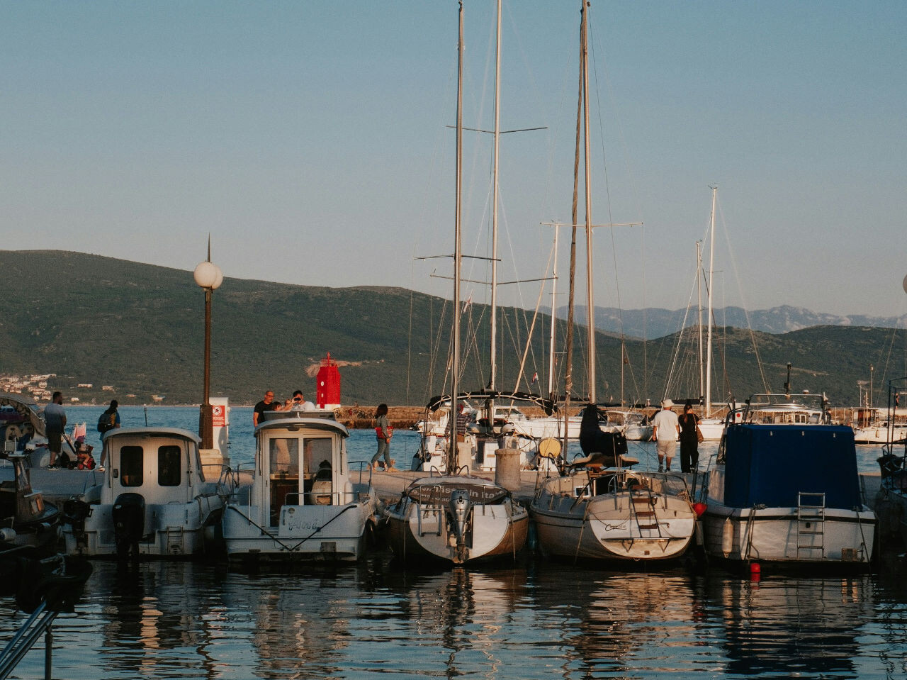 Marina on island Krk in Kvarner