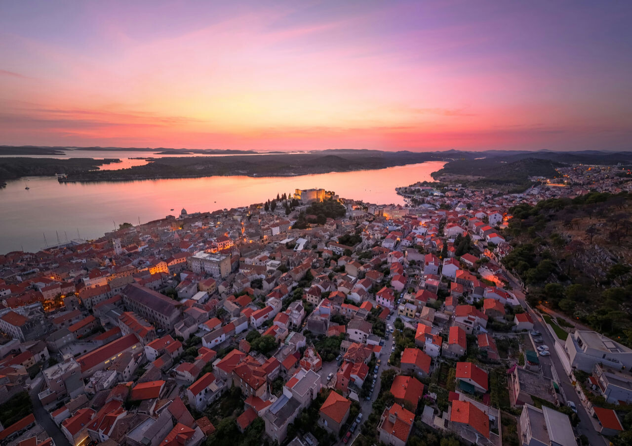 Šibenik aus der Luft