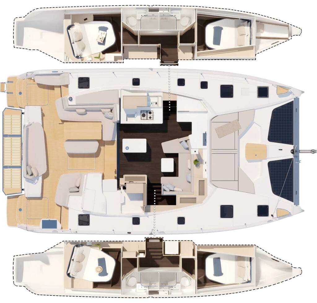Fountaine Pajot FP 44 Quatuor Ace of Sails